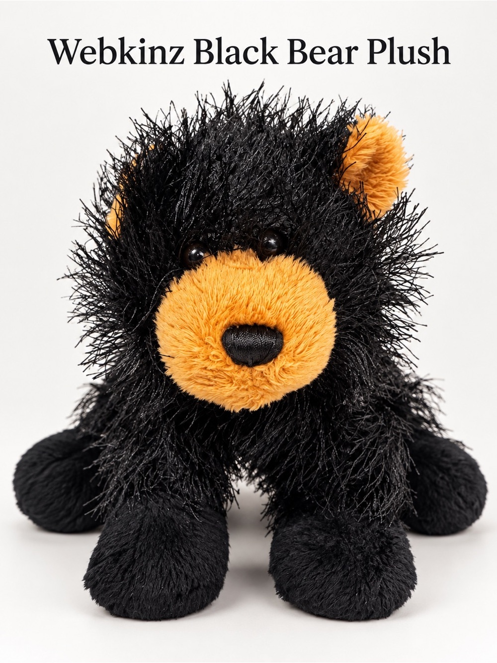 Webkinz Black and Tan Bear Plush